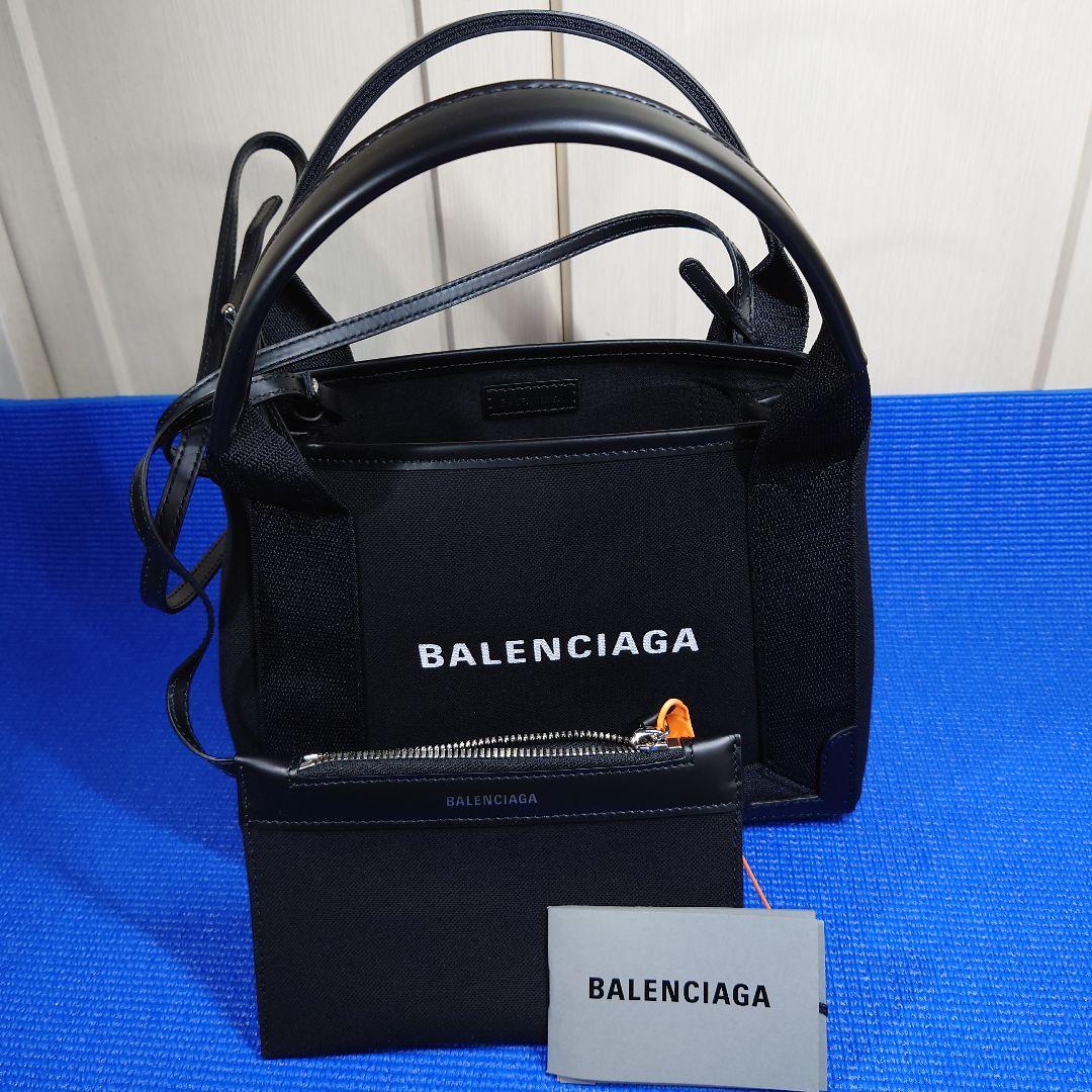 BALENCIAGA ブラック トートバッグ ポーチ付き