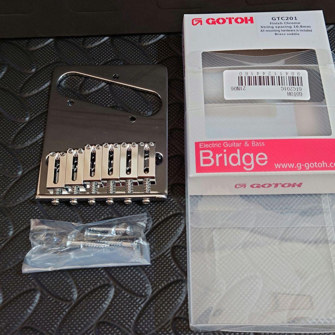GOTOH GCT201 Chrome テレキャスター　ブリッジ　ほぼ新品 GOTOH ゴトー テレキャスター ブリッジ GTC201 C(クローム