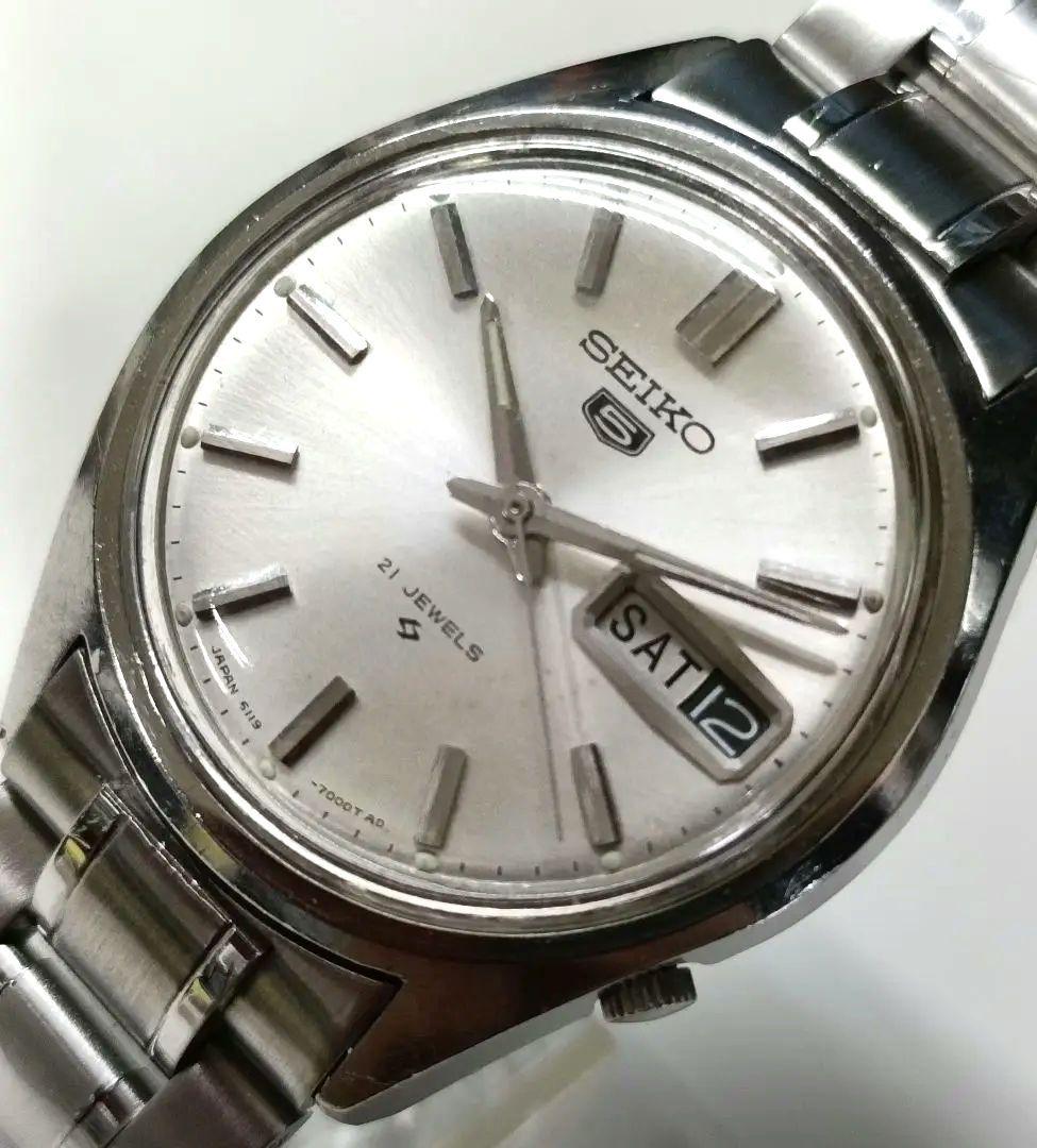 【正常稼働品】セイコー5　デイデイト　 6119-7000 自動巻き 21石