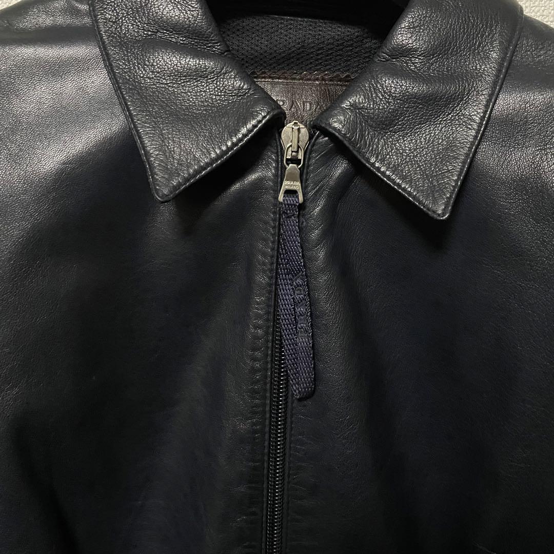 【新品未開封・送料無料】 jacket leather 98ss PRADA アーカイブ メルカリ - レザージャケット ジャケット・アウター