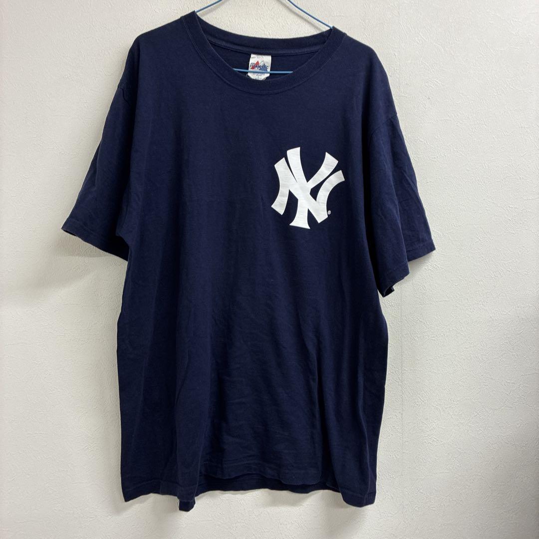 ニューヨークヤンキース　松井　Tシャツ　ネイビー　L わ22