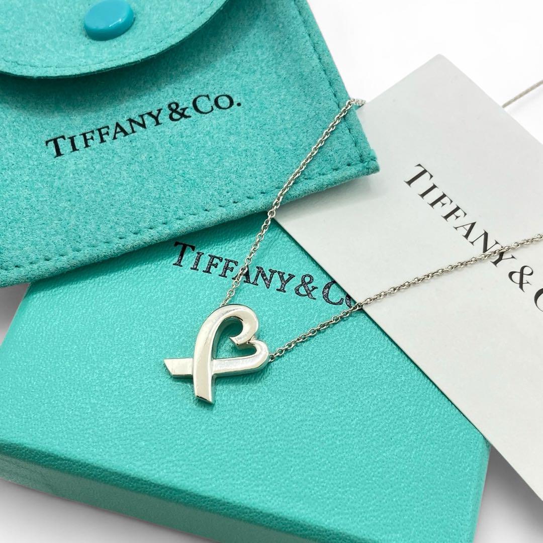 正規美品TIFFANY&COティファニー ラビングハート Ag925 ネックレス 美品】TIFFANY&CO ティファニー ネックレス シルバー ラビング
