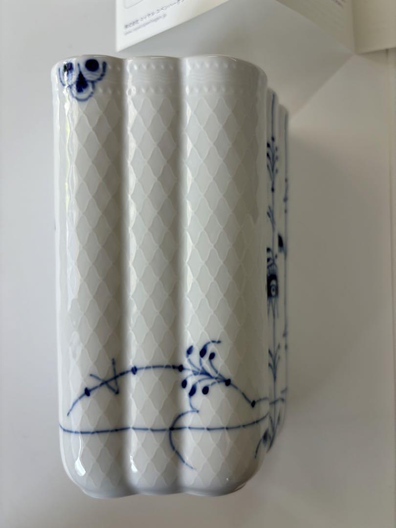 新品未使用　コペンハーゲン　花瓶　ブルーパルメッテベース