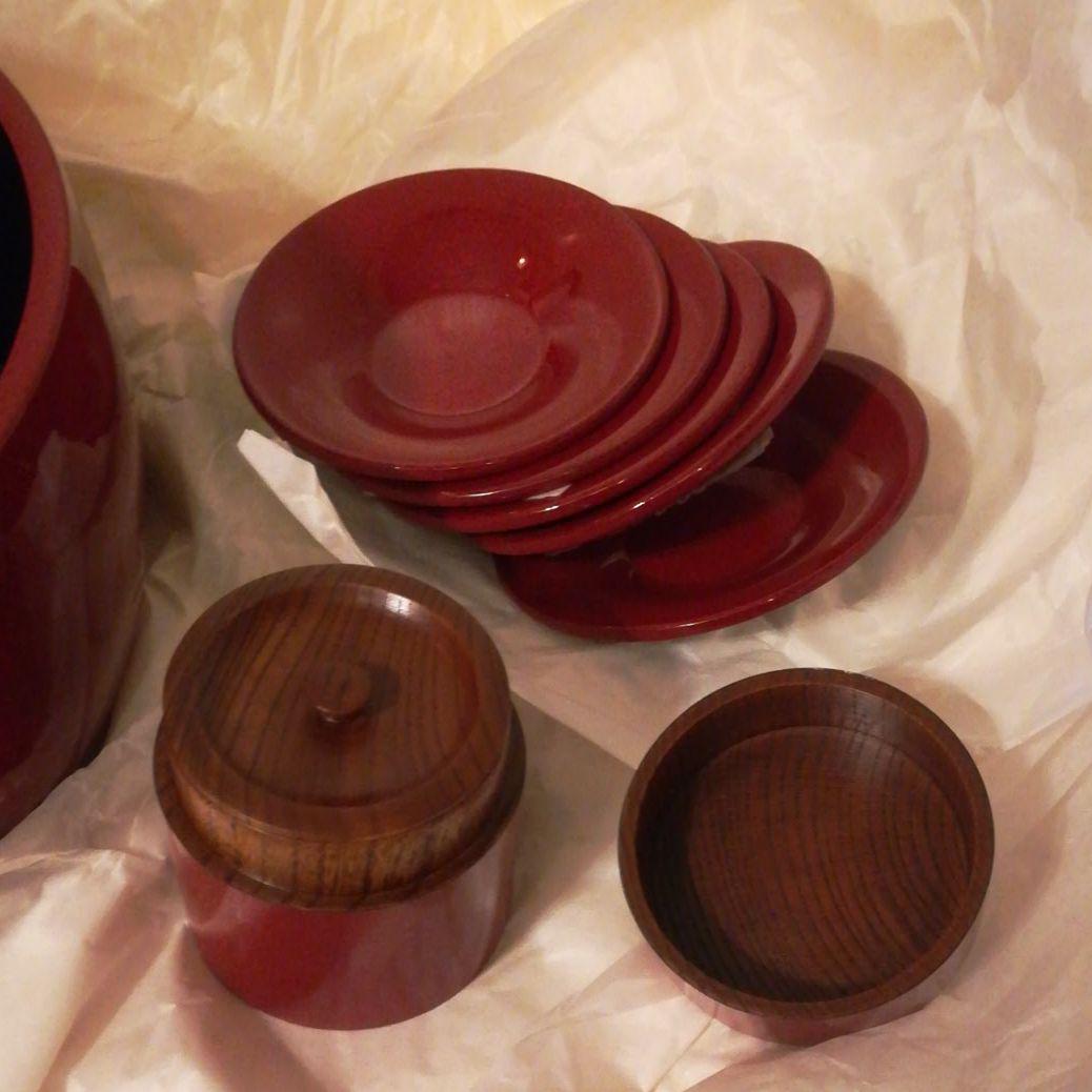 激安特価 茶櫃セット 七々子塗 高級 【新品・未使用】津軽塗 美術品 激安特価 茶櫃セット 七々子塗 高級 【新品・未使用】津軽塗 美術品