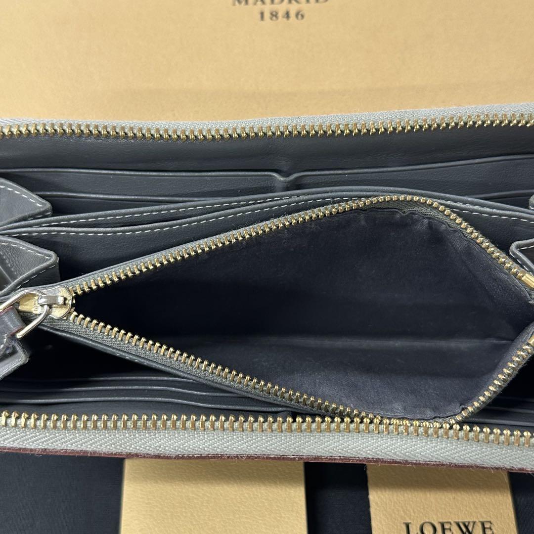 新品同様‼️ ロエベ　LOEWE 財布　長財布　アナグラム　ラウンドファスナー