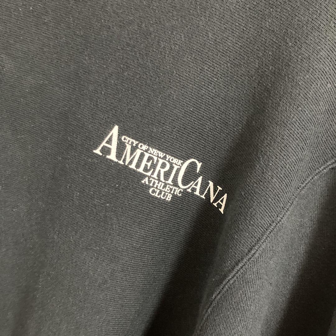 Americana 別注 スウェット トレーナー　ブラック　スミクロ