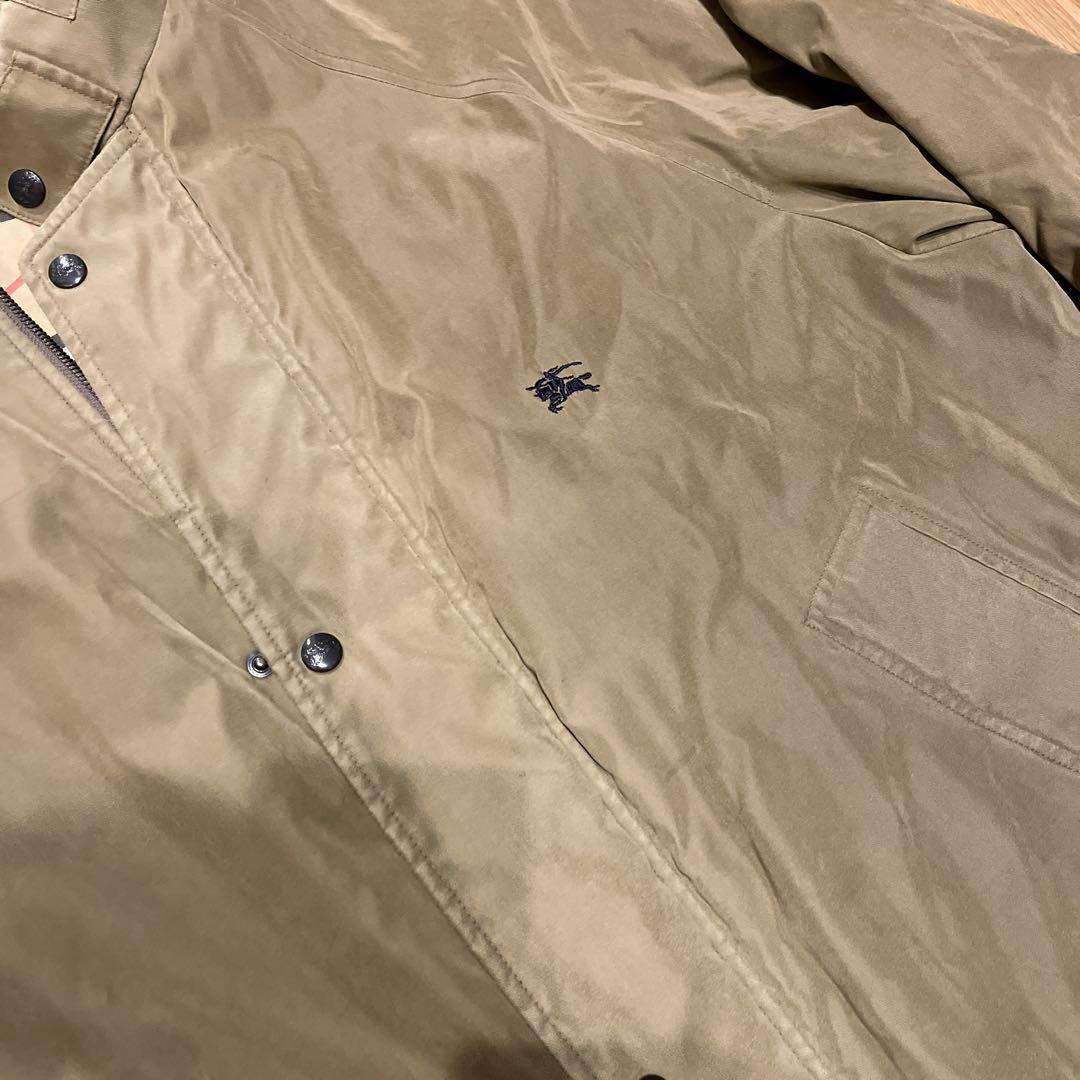 Burberryカーキ スタンドカラー ジャケット　バーバリー ENGLAND製