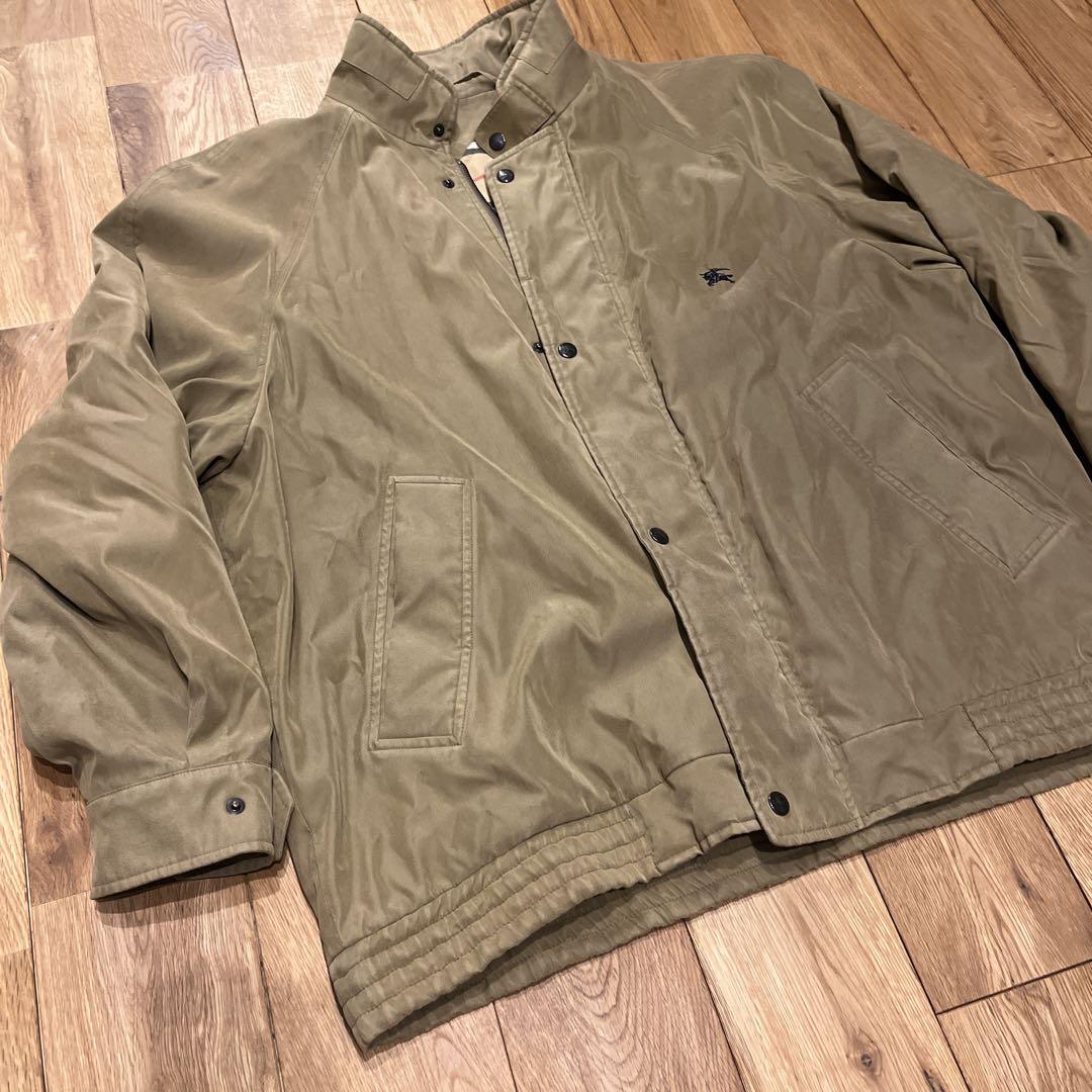 Burberryカーキ スタンドカラー ジャケット　バーバリー ENGLAND製