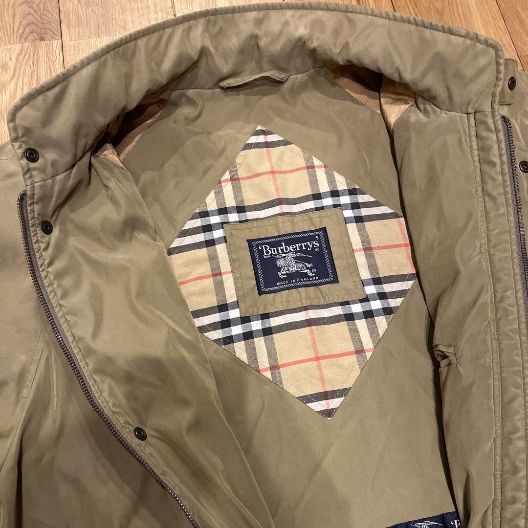 Burberryカーキ スタンドカラー ジャケット　バーバリー ENGLAND製
