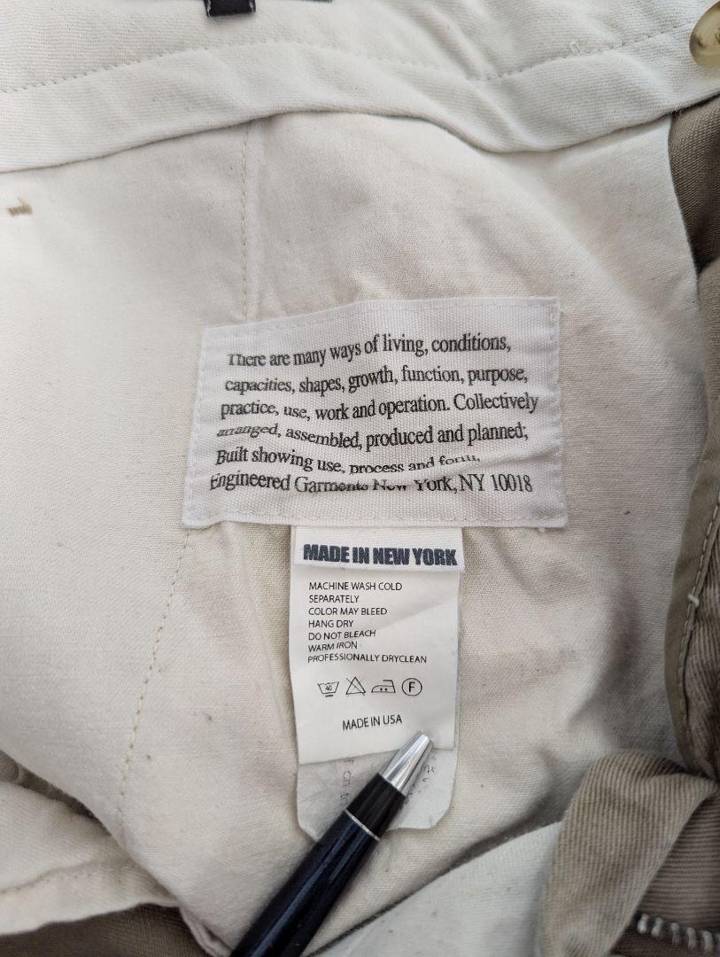 USA製　ENGINEERED GARMENTS　チノパン　36　尾錠付き