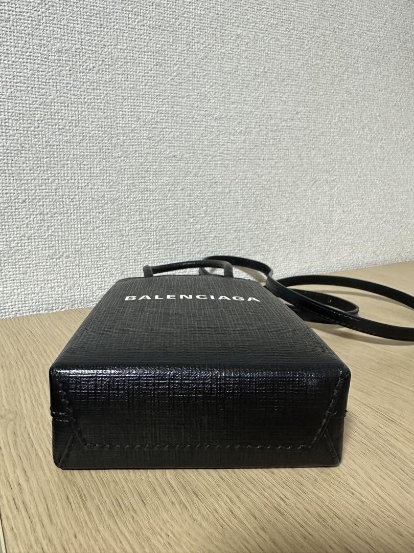 BALENCIAGA Shopping Phone Holder Bag 黒