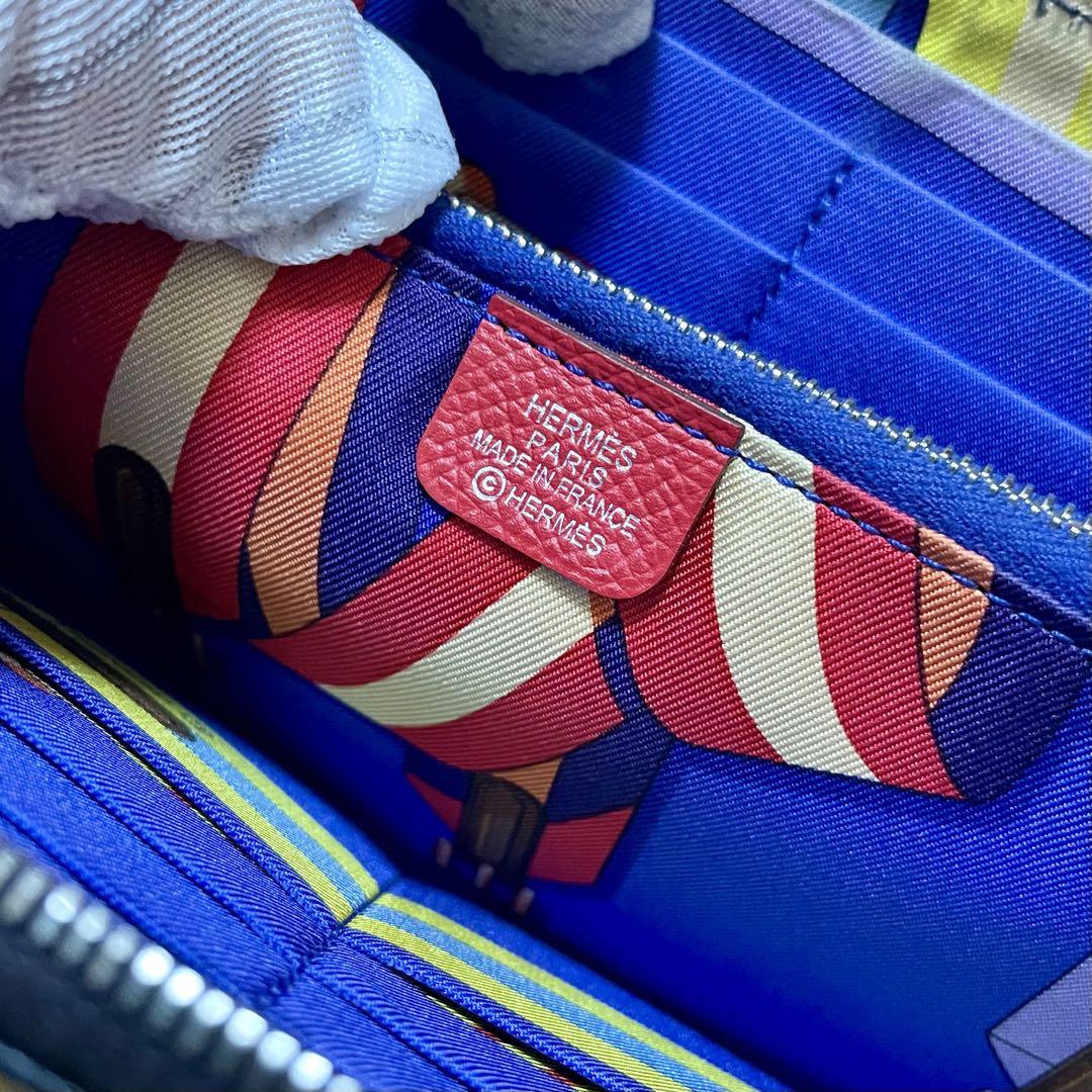 ○エルメス アザップロング シルクイン 長財布