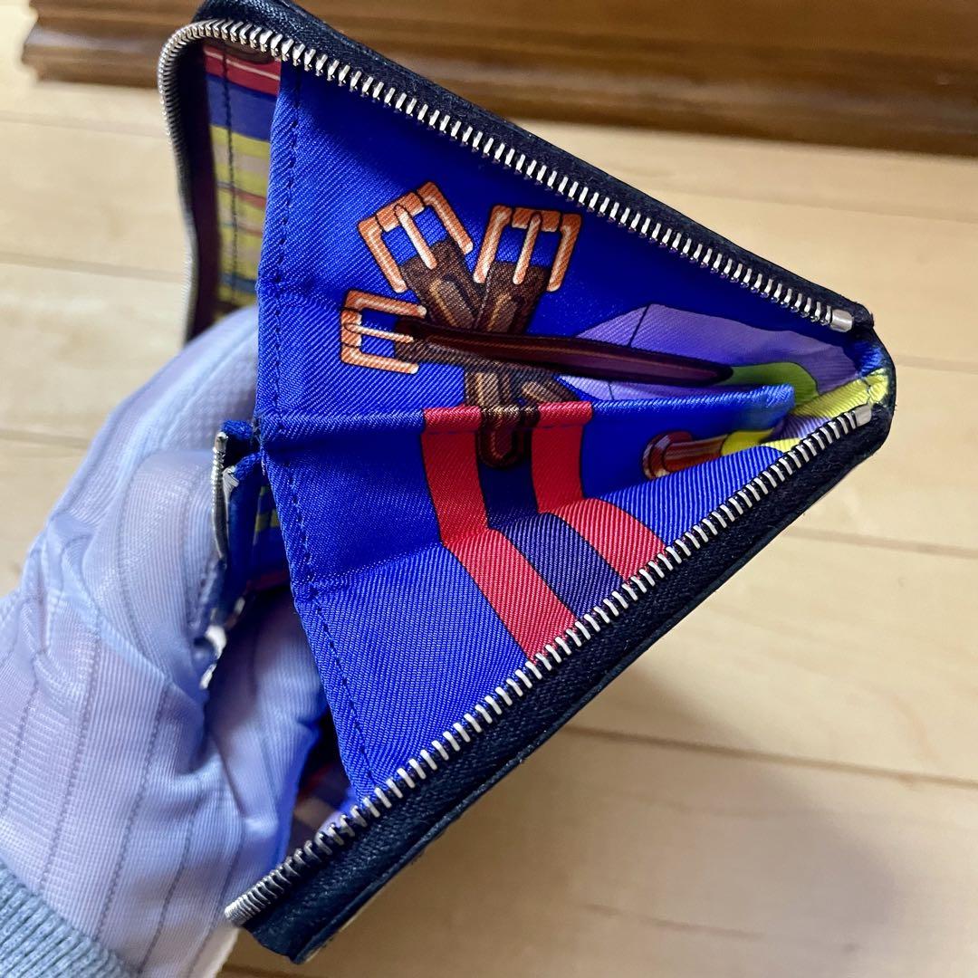 ○エルメス アザップロング シルクイン 長財布