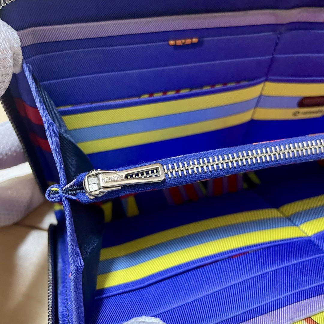 ○エルメス アザップロング シルクイン 長財布