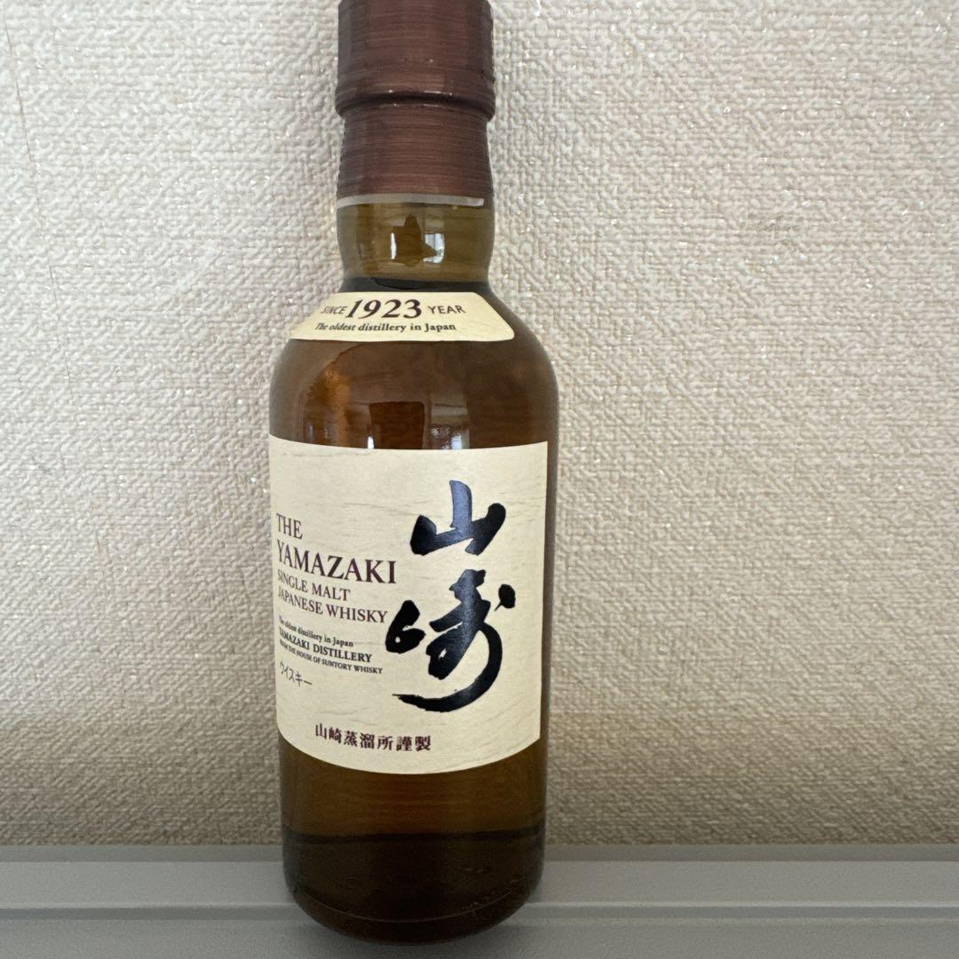 山崎 シングルモルトウイスキー 180ml - メルカリ