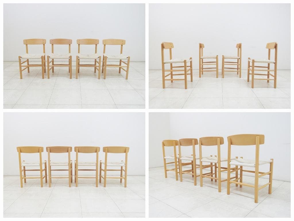 ボーエ・モーエンセン シェーカーチェア 4脚セット ダイニング検アクタスイデー