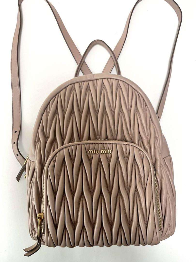 【MIUMIU】マテラッセバックパック ラムスキン 画像1
