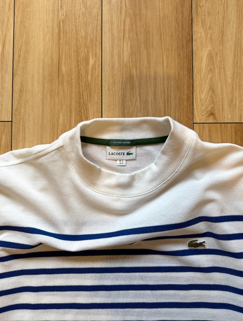 Lacoste BEAMS GOLF ストライプモックネックシャツ - 限定版