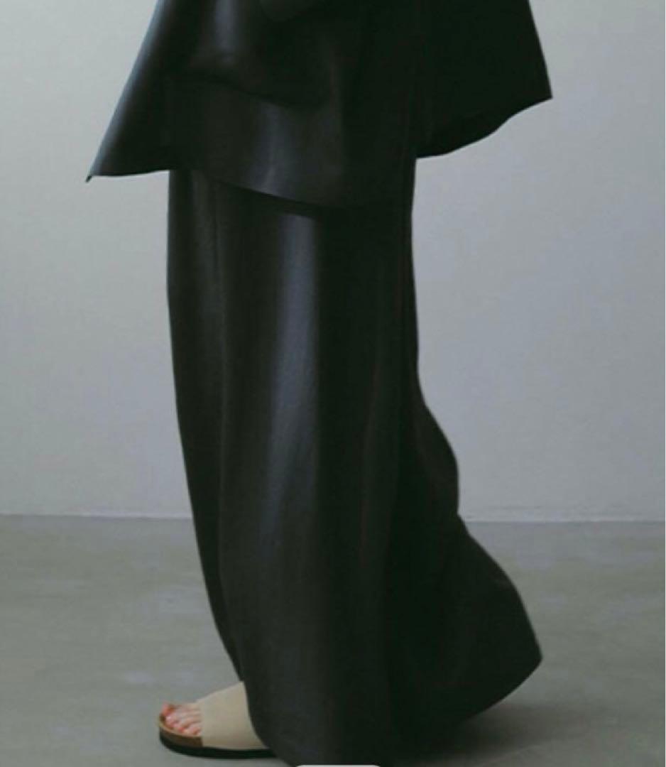 ETRE TOKYO リラクシータックワイドパンツ チャコールS ETRE TOKYO DECORATOM_COM_BR