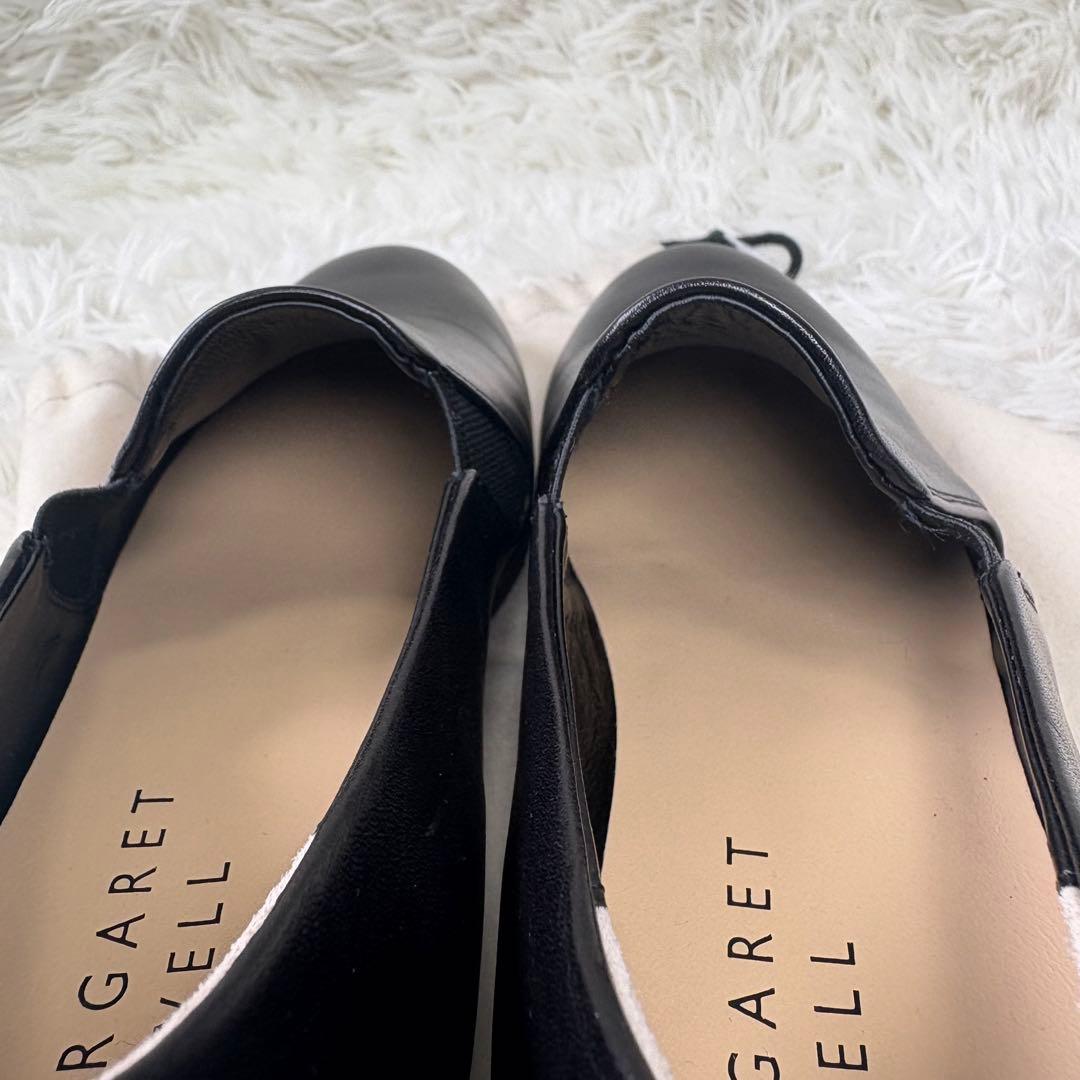 【美品】マーガレットハウエル　アイデア　レザー　スリッポンシューズ