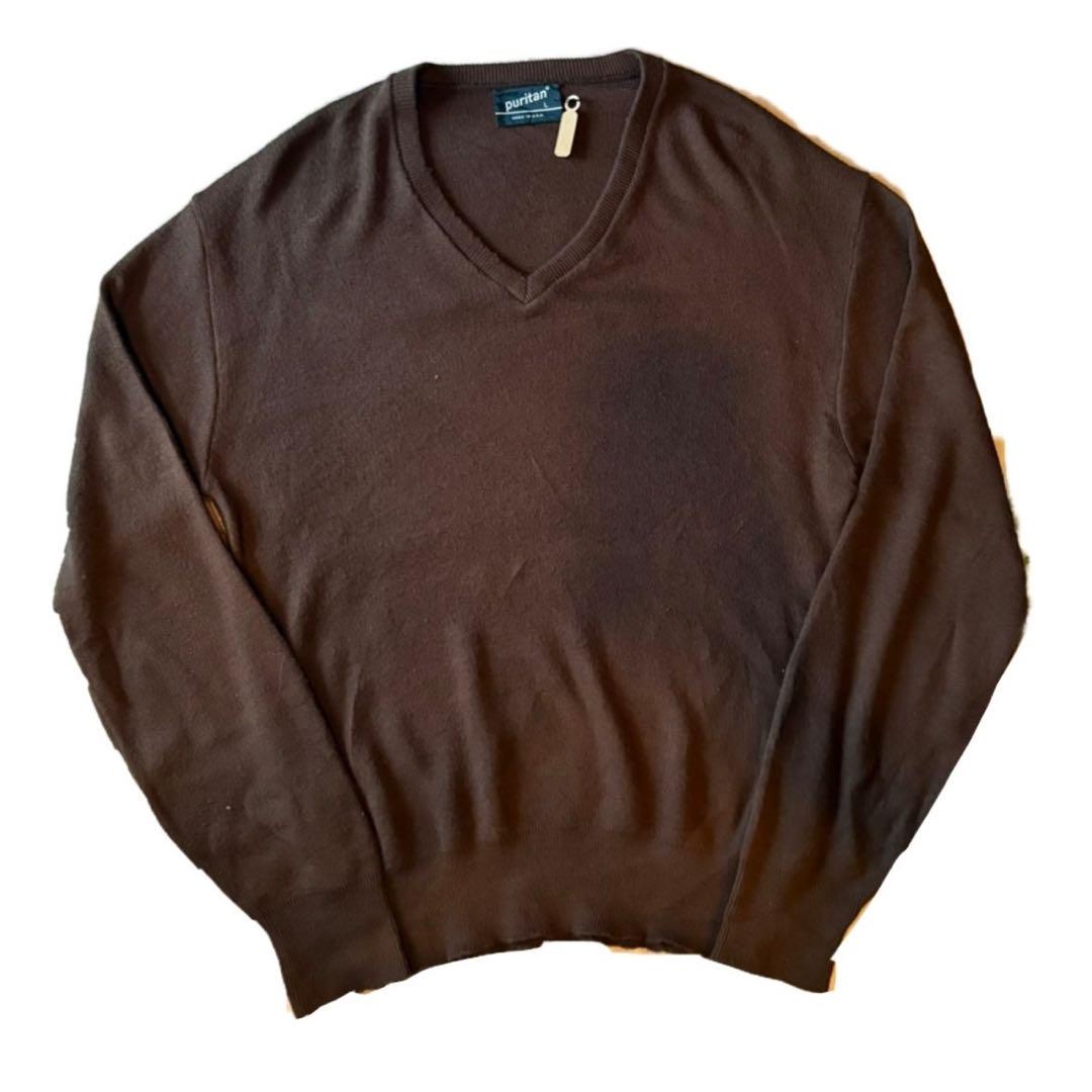 トップス 80's Made in USA Puritan Vneck Knit