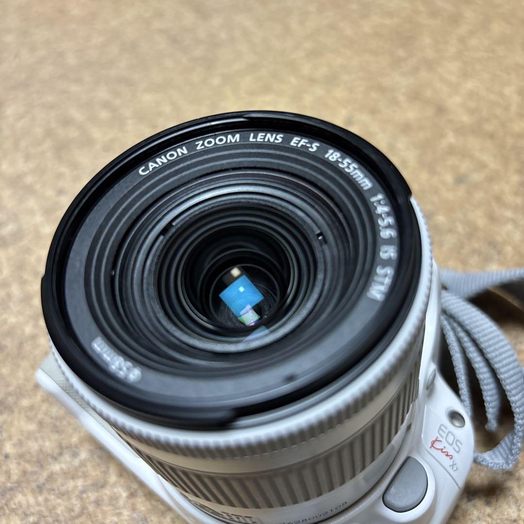 Canon EOS Kiss X7 ホワイト レンズ、ケース付き