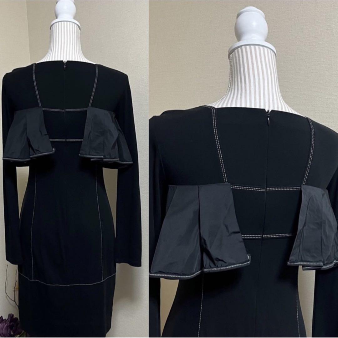 HIROKO KOSHINO ヒロココシノ 定価5.9万 チュニック 黒 M 9