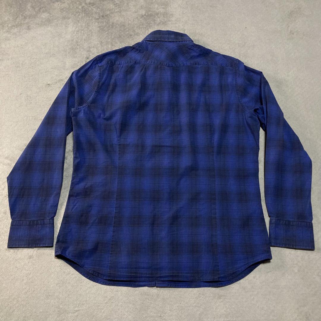 トップス BananaRepublic WesternShirt OmbreCheck L