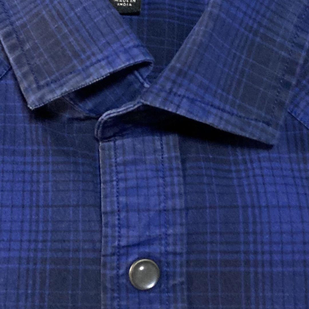 トップス BananaRepublic WesternShirt OmbreCheck L