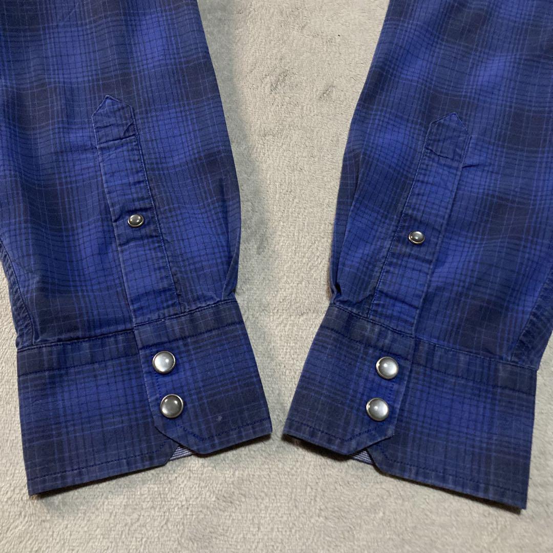 トップス BananaRepublic WesternShirt OmbreCheck L