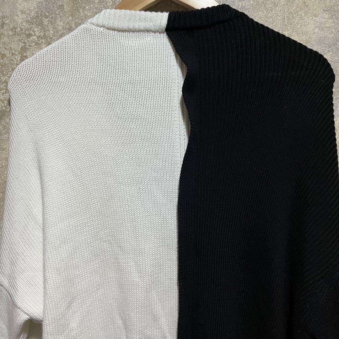 【お買得】 by RISMAT Y's アシンメトリーカーディガン バイカラー トップス