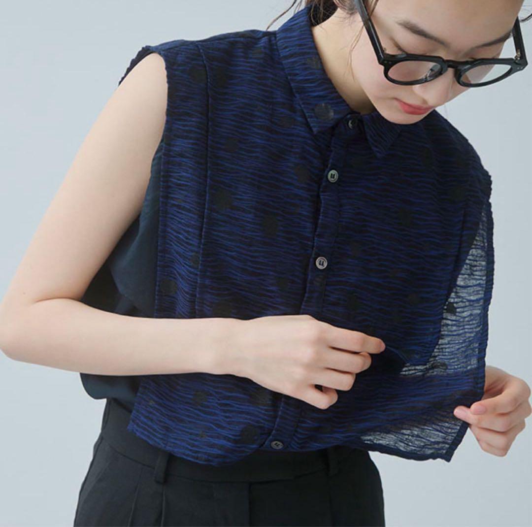 中川政七商店　びいどろクラッシュ　布ぬのシャツ