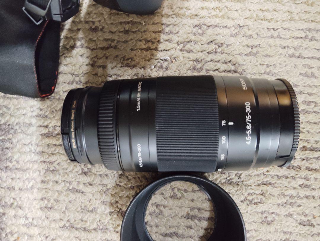 デジタルカメラ　ソニー　α100 DSLR-A100 レンズ2本　充電器