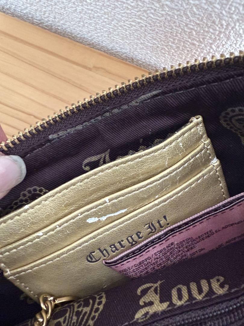 Juicy Couture チャーム付きチェーンミニバッグ クラッチバッグ