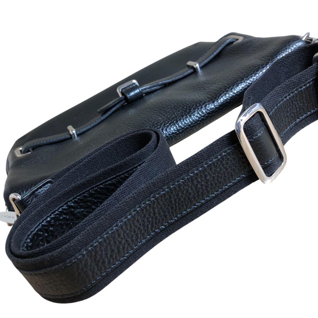PELLE MORBIDA ショルダーバッグ 黒 レザー