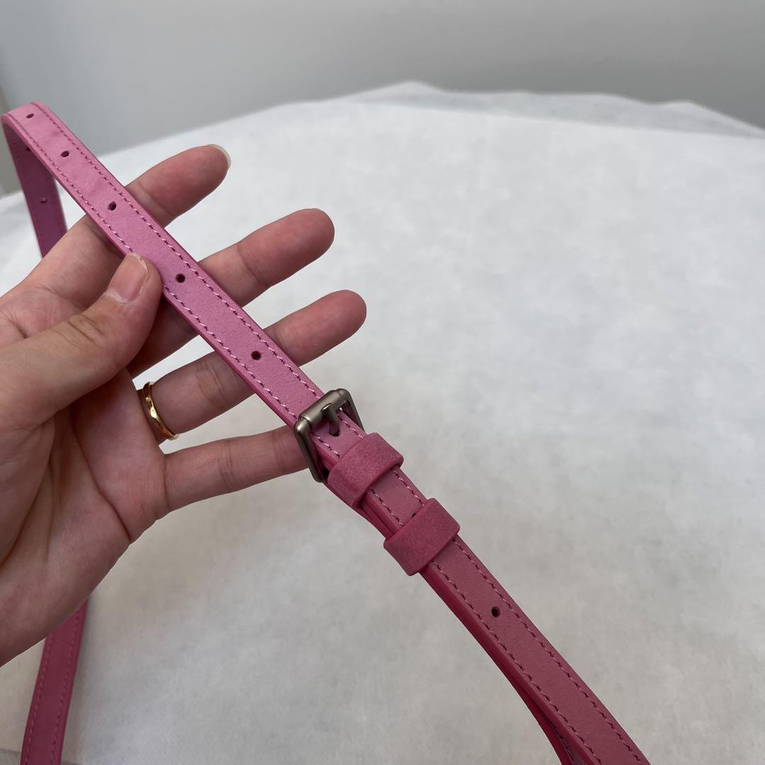 未使用タグ付き　シヌーン スムースマイクロバッグ　ピンク