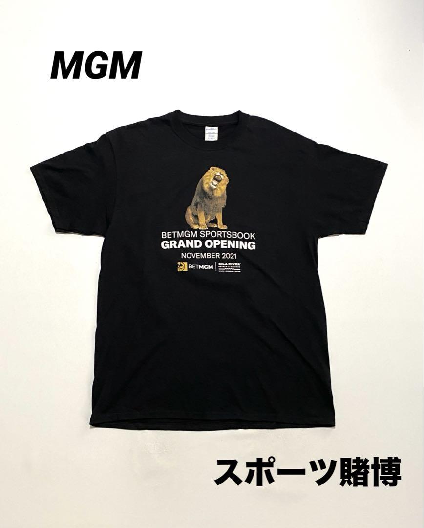 レア 00’s スポーツ賭博Tシャツ MGM カジノ BET 企業モノ ブラック