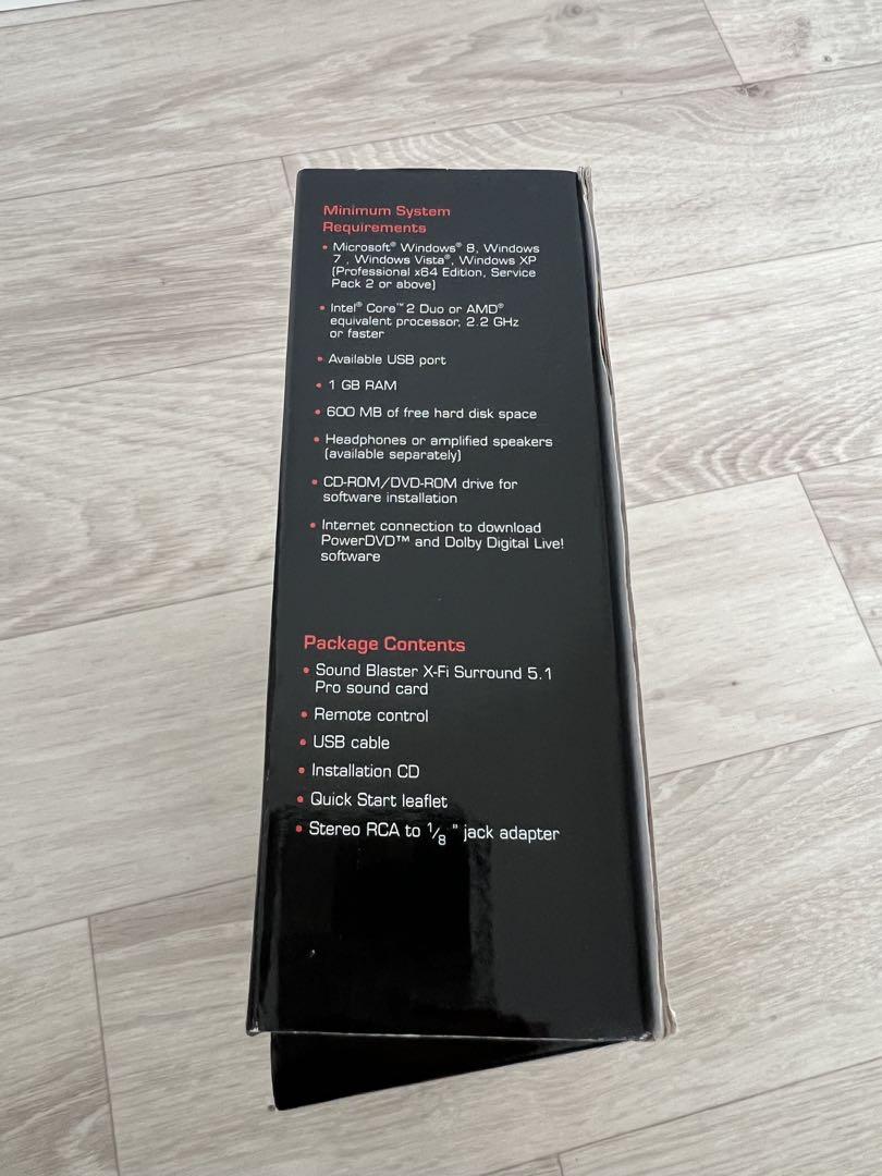 配信機器・PA機器・レコーディング機器 Sound Blaster X-Fi Surround 5.1 Pro