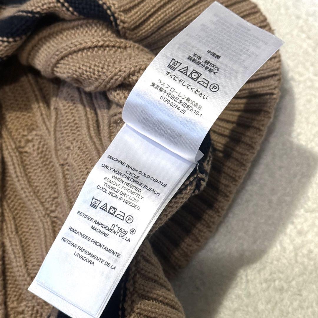 POLO RALPH LAUREN] Vネック ケーブルニット 長袖セーター (POLO RALPH LAUREN/ニット・セーター)  112874930【BUYMA】