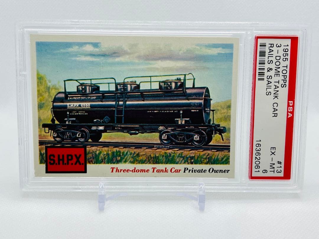 1955 Topps ビンテージ RAILS SAILS PSA 6 タンク車新品、♥ YUZUMIYA_COM