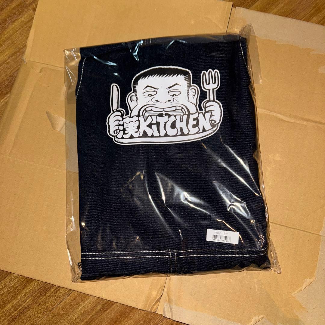 漢Kitchen エプロン デニム新品、♥