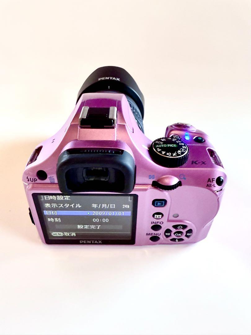 PENTAX k-x 一眼レフ　デジタルカメラ　ピンク 中古】PENTAX ペンタックス K-x 18-55mm レンズキット ピンク