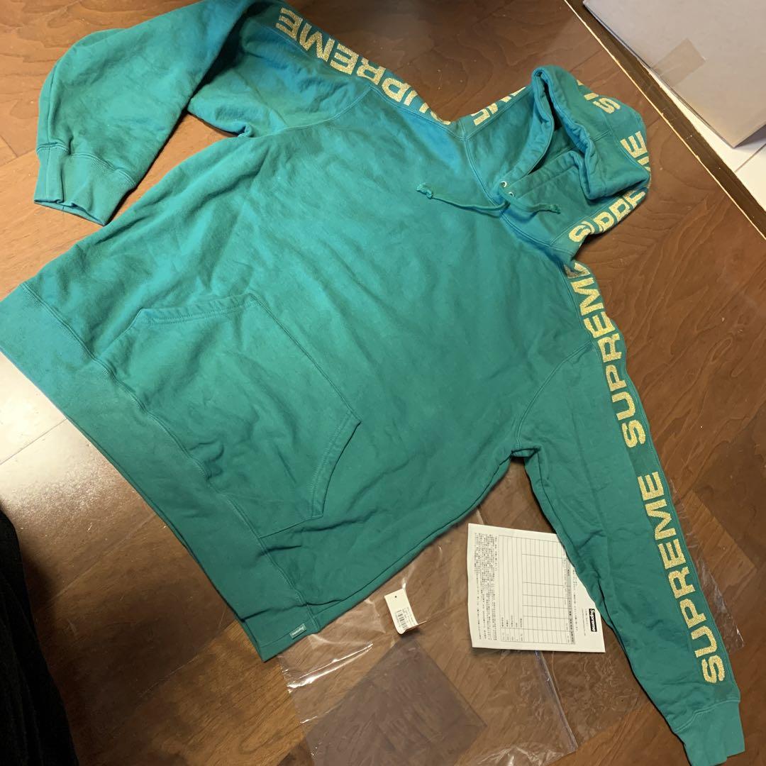 supreme シュプリーム Metallic Hooded パーカー グリーン