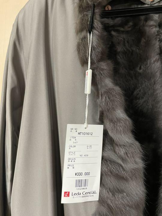 ノーカラー ダブルブレストコート 杢グレー｜30日ほどで発送