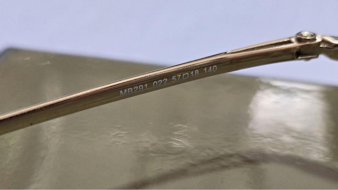MONTBLANC ゴールドフレーム メガネ