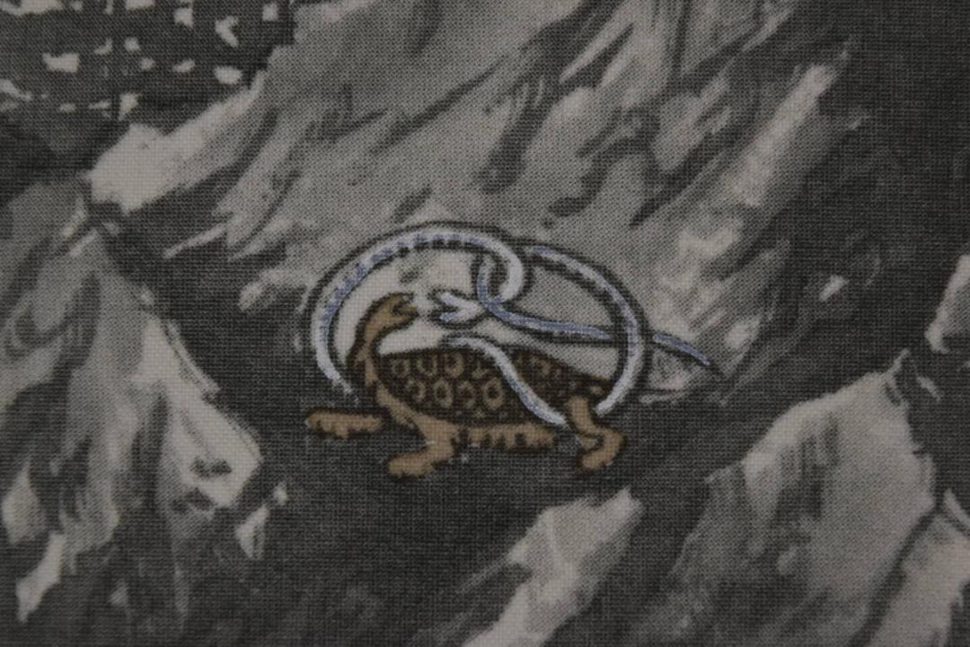【真作】清甫/四神相応図/山水図/開運水墨山水図/掛軸/名家伝来/AA-290