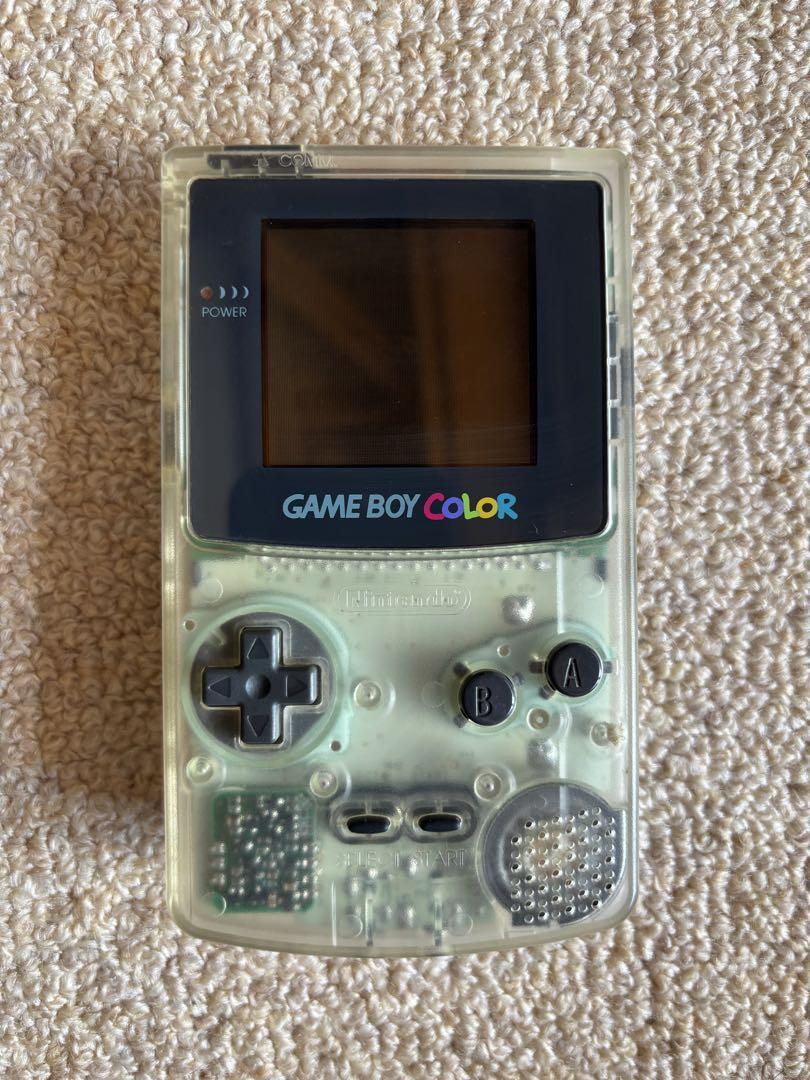 ゲームボーイカラーとカセットセット ゲームボーイカラー本体とポケモンカセット2本セット 動作確認済