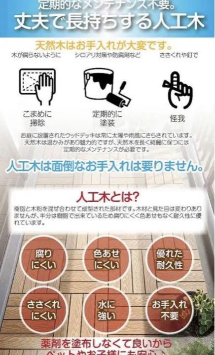 ウッドパネル 24枚セット ウッドデッキ 人工木すぐ繋がる連結部 チークのみ - メルカリ ウッドパネル 24枚セット ウッドデッキ 人工木すぐ繋がる連結部 チークのみ - メルカリ