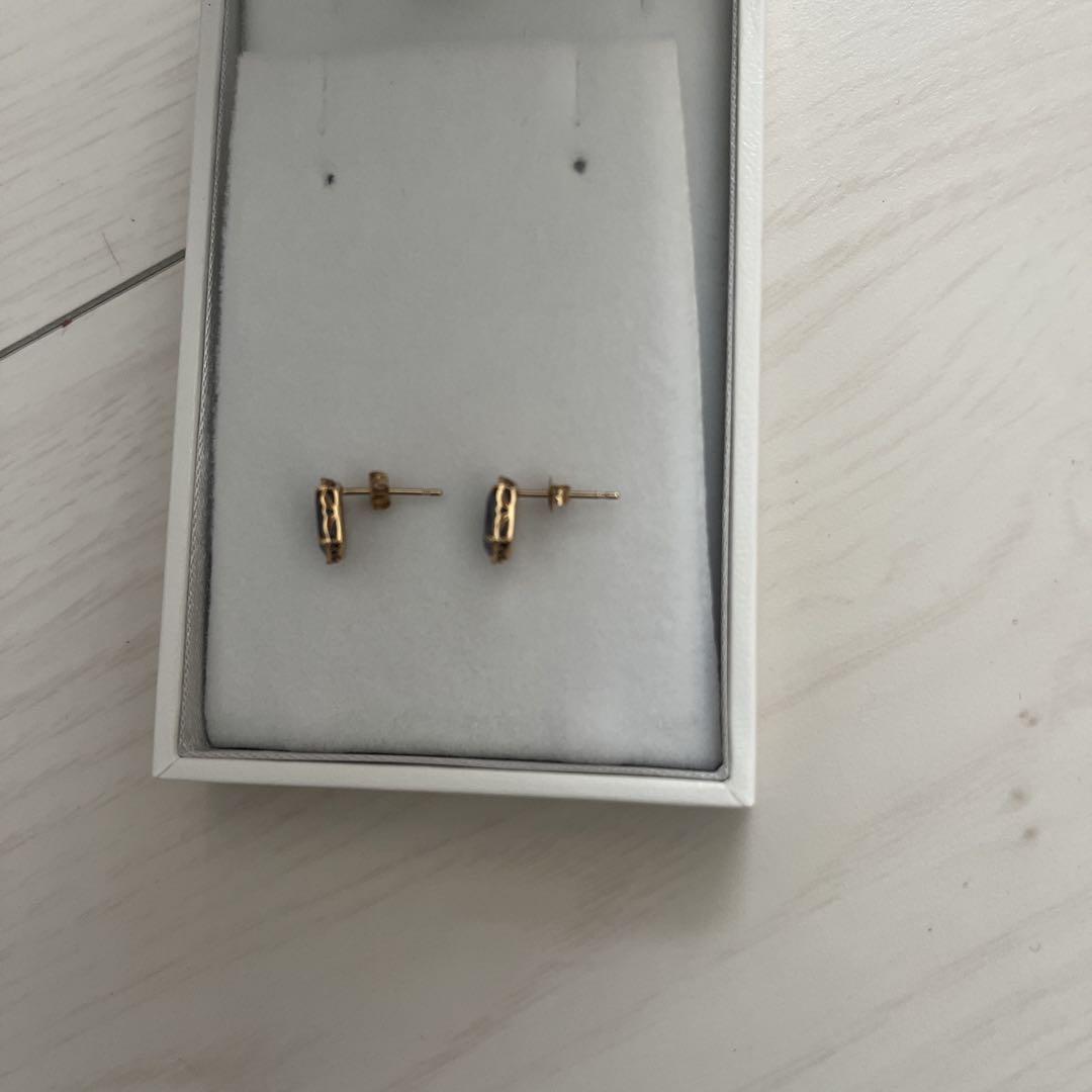 アガット K10オパールピアス