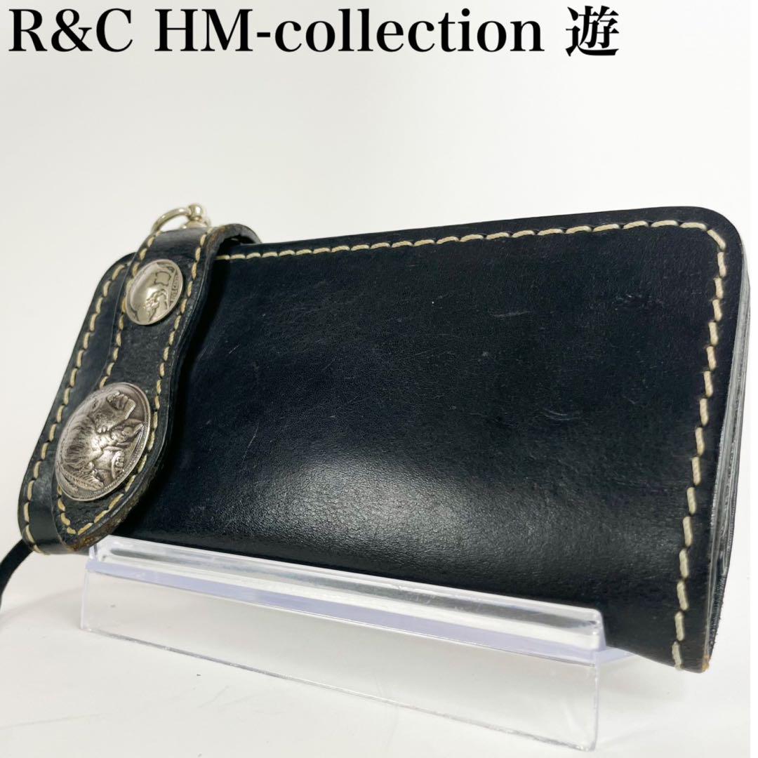 R\u0026C HM-collection 遊　コンチョ 長財布 オールレザー ブラック